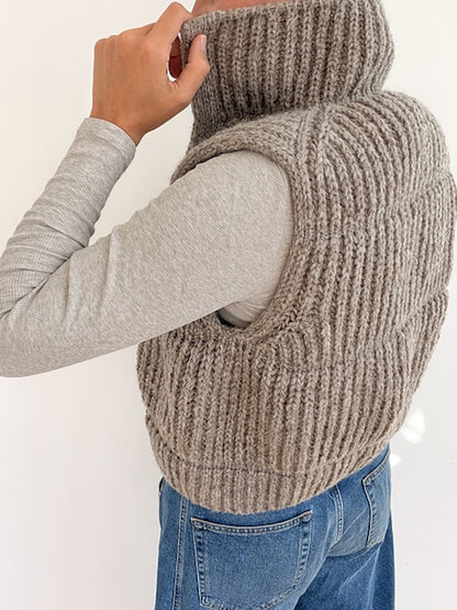 Puffer Vest | fluffige Weste aus Fritidsgarn von Sandnes Garn