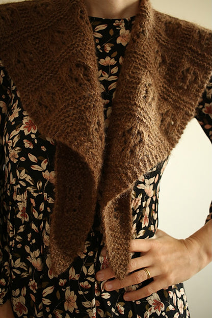 Floks Shawl | Wrap made from Plötulopi by Lopi Island and Tynn Silk Mohair by Sandnes