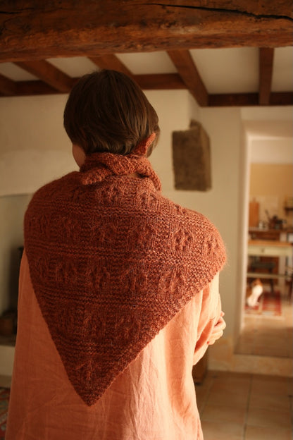 Floks Shawl | Wrap made from Plötulopi by Lopi Island and Tynn Silk Mohair by Sandnes