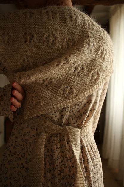 Floks Shawl | Wrap made from Plötulopi by Lopi Island and Tynn Silk Mohair by Sandnes