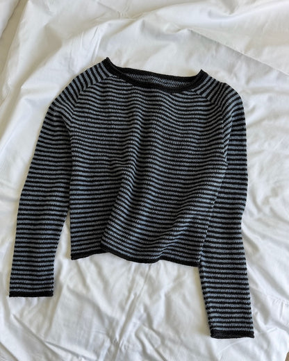 Bonnie Blouse | avslappnade ränder i Bio Balance från BC Garn