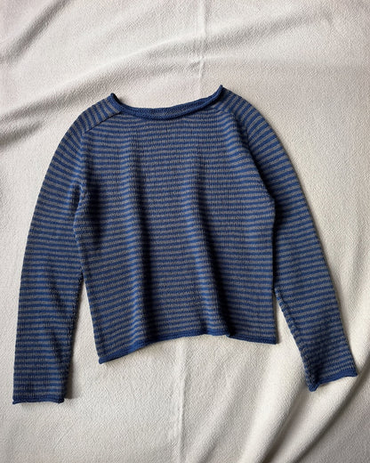 Bonnie Blouse | avslappnade ränder i Bio Balance från BC Garn