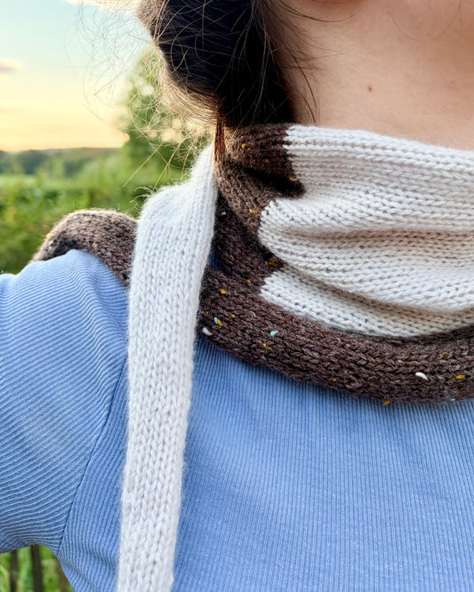 Echo Scarf | lässige Kontrastfarben aus Classic Cashmere von Cardiff