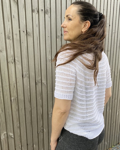 Stribelade Tee | zauberhafte Streifen aus Tynn Line und Line von Sandnes Garn