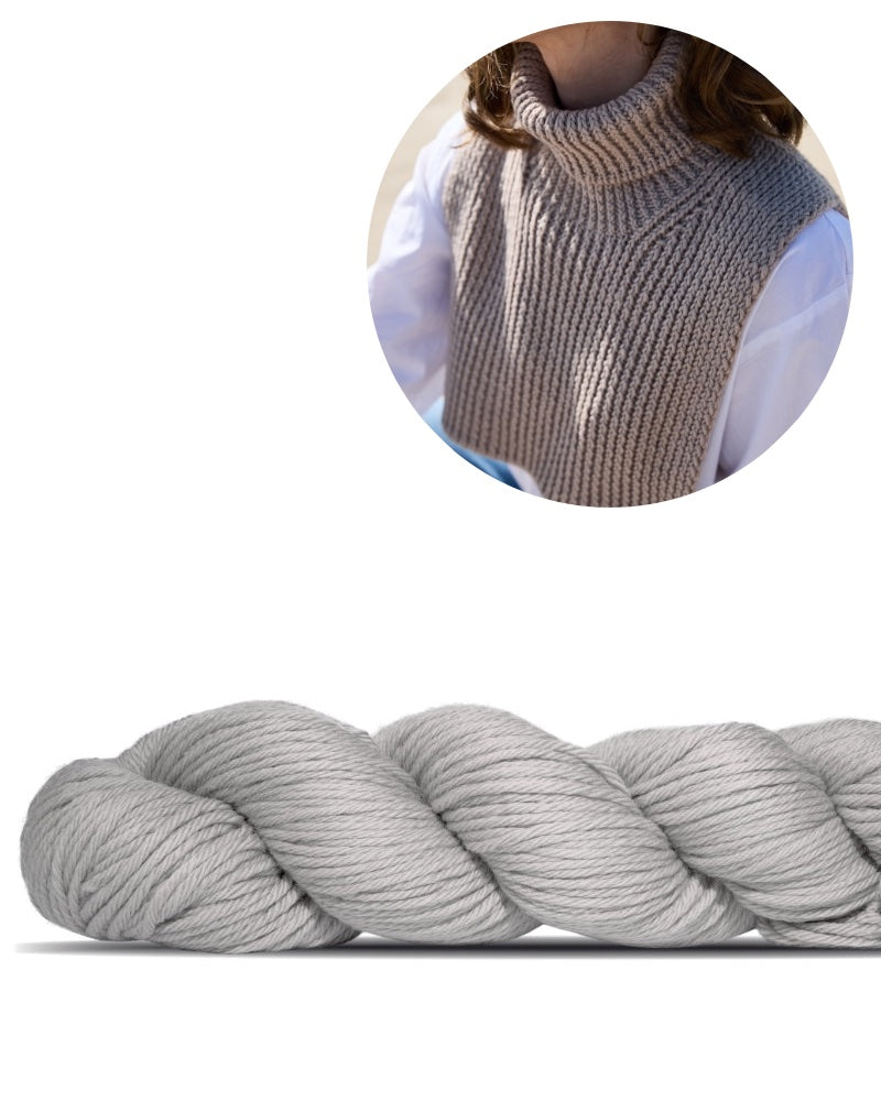 Kalmte Schalkragen von Rosy Green Wool in der Farbe kugelfisch