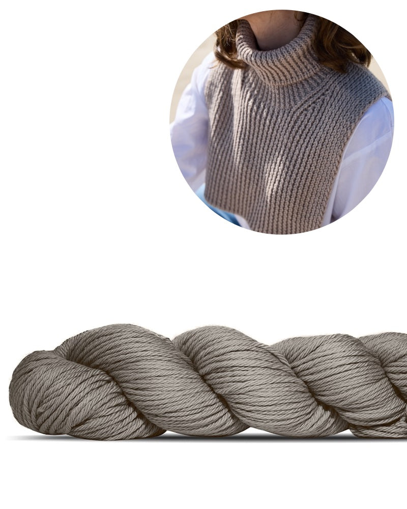 Kalmte Schalkragen von Rosy Green Wool in der Farbe taupe