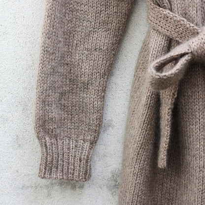Charles Grey Cardigan | Langjacke aus Heavy Merino und Soft Silk Mohair von Knitting for Olive