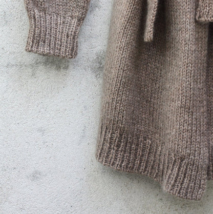 Charles Grey Cardigan | Langjacke aus Heavy Merino und Soft Silk Mohair von Knitting for Olive