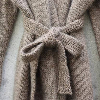 Charles Grey Cardigan | Langjacke aus Heavy Merino und Soft Silk Mohair von Knitting for Olive