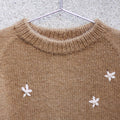 Knitting for Olive Daisy Sweater Detail Kragen im Rippenmuster