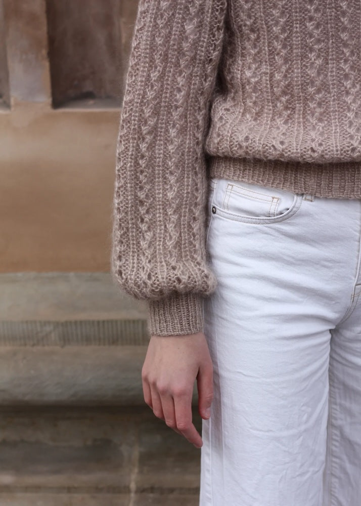 Knitting for Olive Waffle Sweater mit Soft Silk Mohair 5