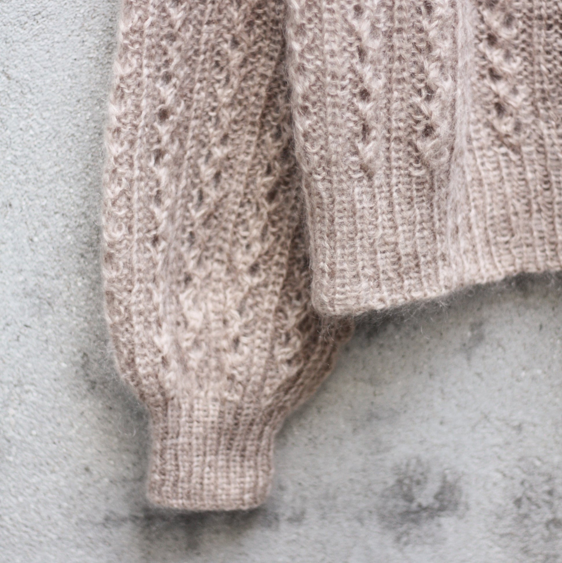 Knitting for Olive Waffle Sweater mit Soft Silk Mohair 