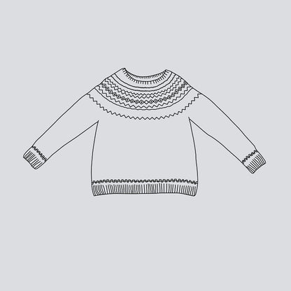 Afterparty Sweater | sart norsk sweater i Le Petit Lambswool fra Biches & Bûches