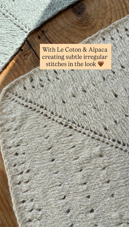 Beach Day Shawl | fluffig leichtes Sommertuch aus Le Coton & Alpaca von Biches & Bûches