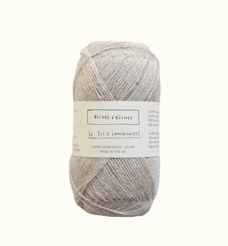 Biches et Bûches Le Petit Lambswool Farbe grey beige