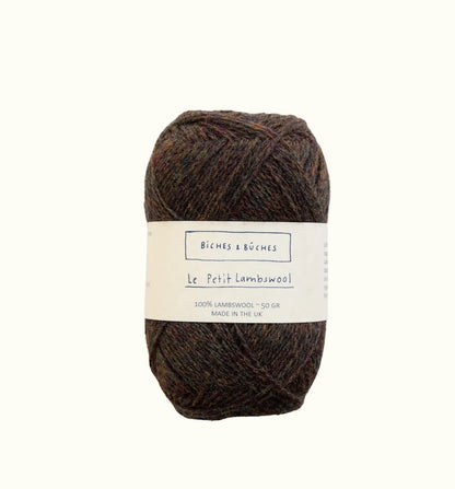 Biches et Bûches Le Petit Lambswool Farbe dark green brown