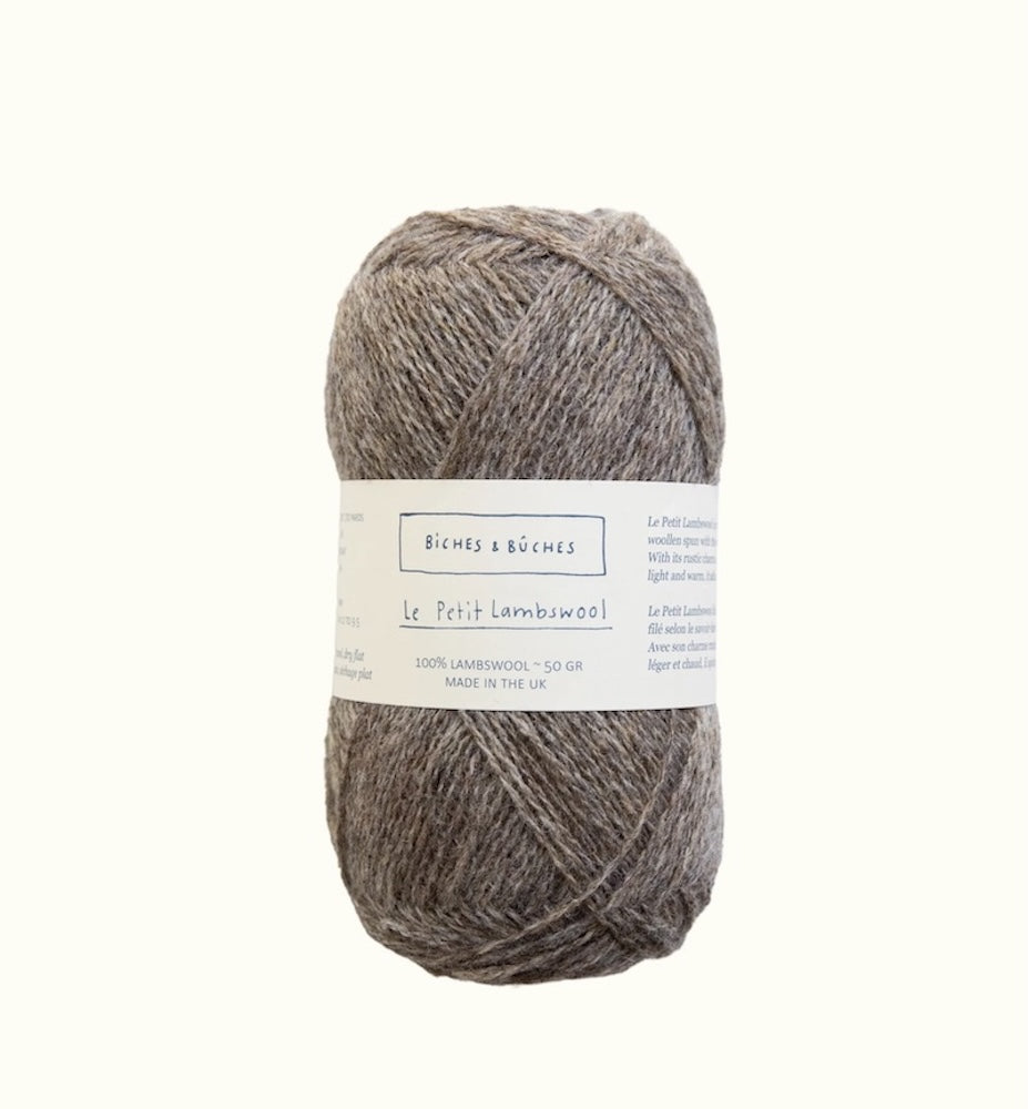 Biches et Bûches Le Petit Lambswool Farbe grey brown