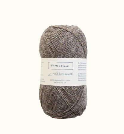 Biches et Bûches Le Petit Lambswool Farbe grey brown