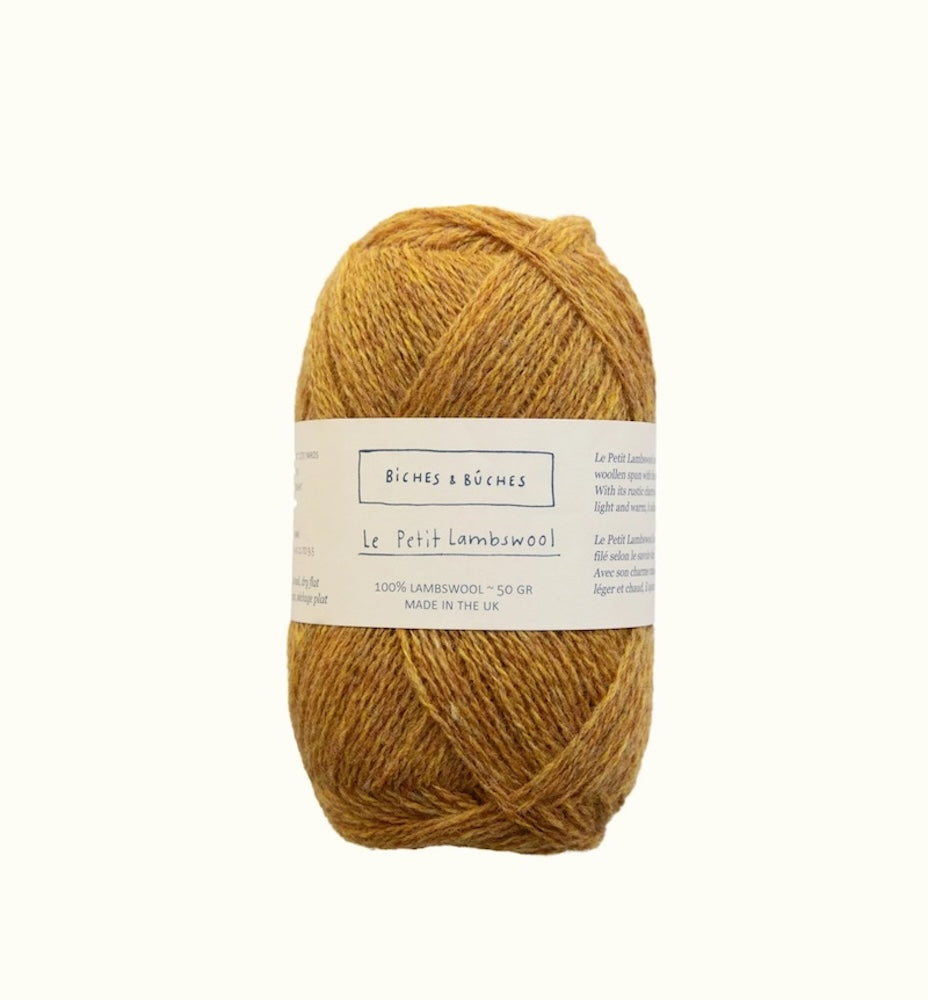 Biches et Bûches Le Petit Lambswool Farbe yellow mustard