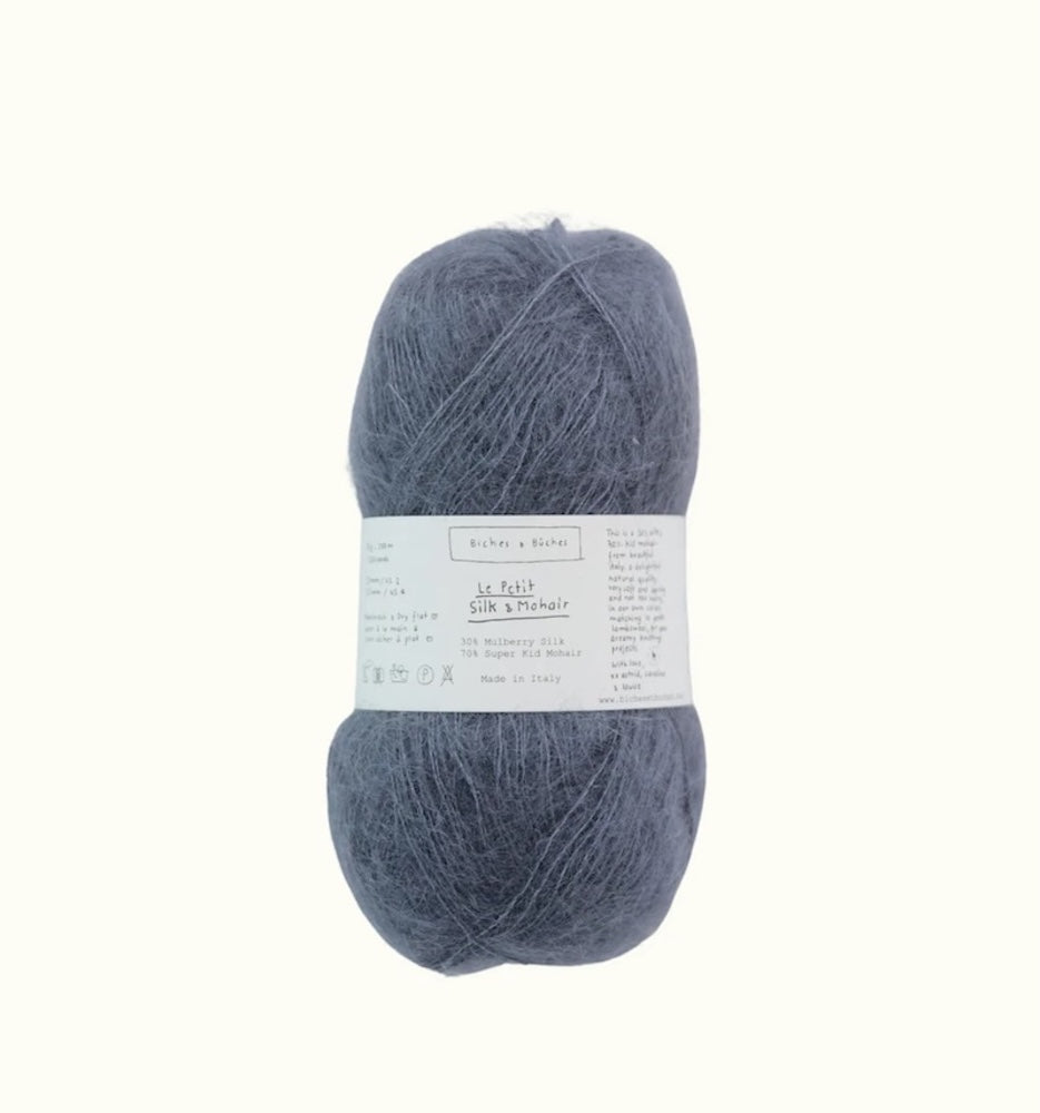 Biches & Bûches Le Petit Silk Mohair Farbe dark blue