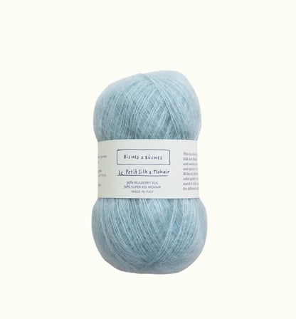 Biches & Bûches Le Petit Silk Mohair Farbe green pink turquoise
