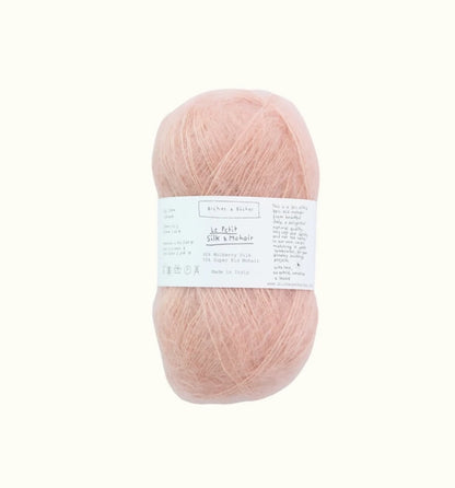 Biches & Bûches Le Petit Silk Mohair Farbe light peach