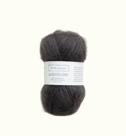 Biches & Bûches Le Petit Silk Mohair Farbe medium grey brown