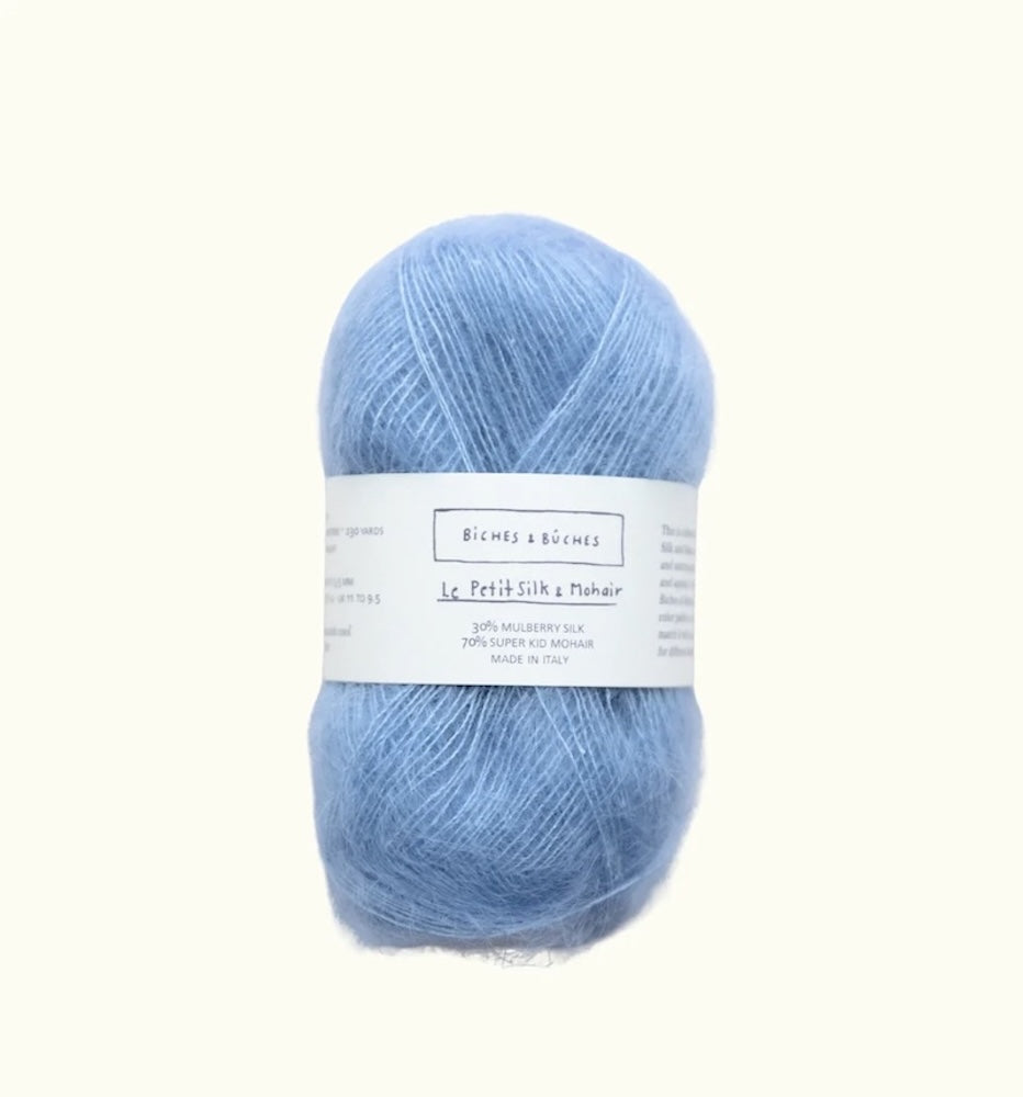Biches & Bûches Le Petit Silk Mohair Farbe summer blue