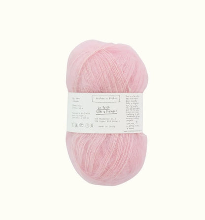 Biches & Bûches Le Petit Silk Mohair Farbe very light pink