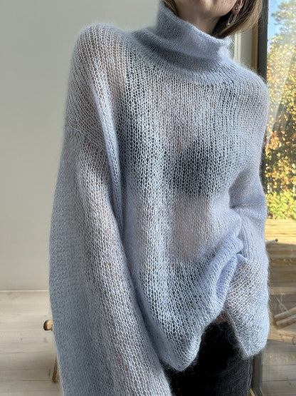 Light Loop kõrge kaelus | pehme ja vaba Le Petit Silk & Mohair’st, tootjalt Biches & Bûches