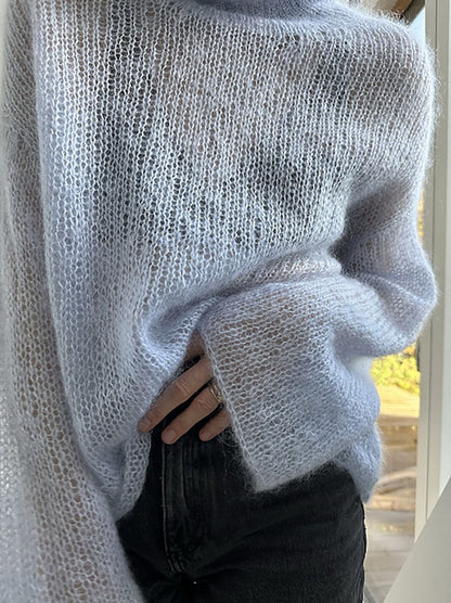 Light Loop kõrge kaelus | pehme ja vaba Le Petit Silk & Mohair’st, tootjalt Biches & Bûches