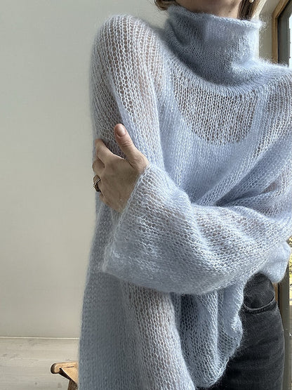 Light Loop kõrge kaelus | pehme ja vaba Le Petit Silk & Mohair’st, tootjalt Biches & Bûches