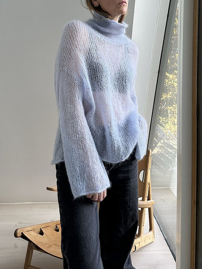 Light Loop kõrge kaelus | pehme ja vaba Le Petit Silk & Mohair’st, tootjalt Biches & Bûches