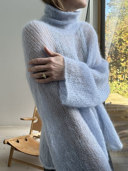 Light Loop kõrge kaelus | pehme ja vaba Le Petit Silk & Mohair’st, tootjalt Biches & Bûches