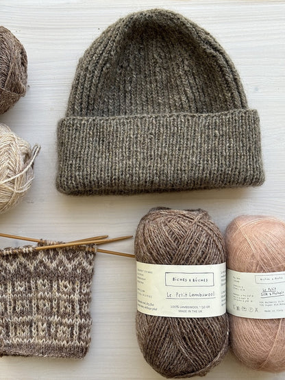 London-pipo | Peruspipo langoista Le Petit Lambswool ja Le Petit Silk & Mohair, valmistajat Biches & Bûches