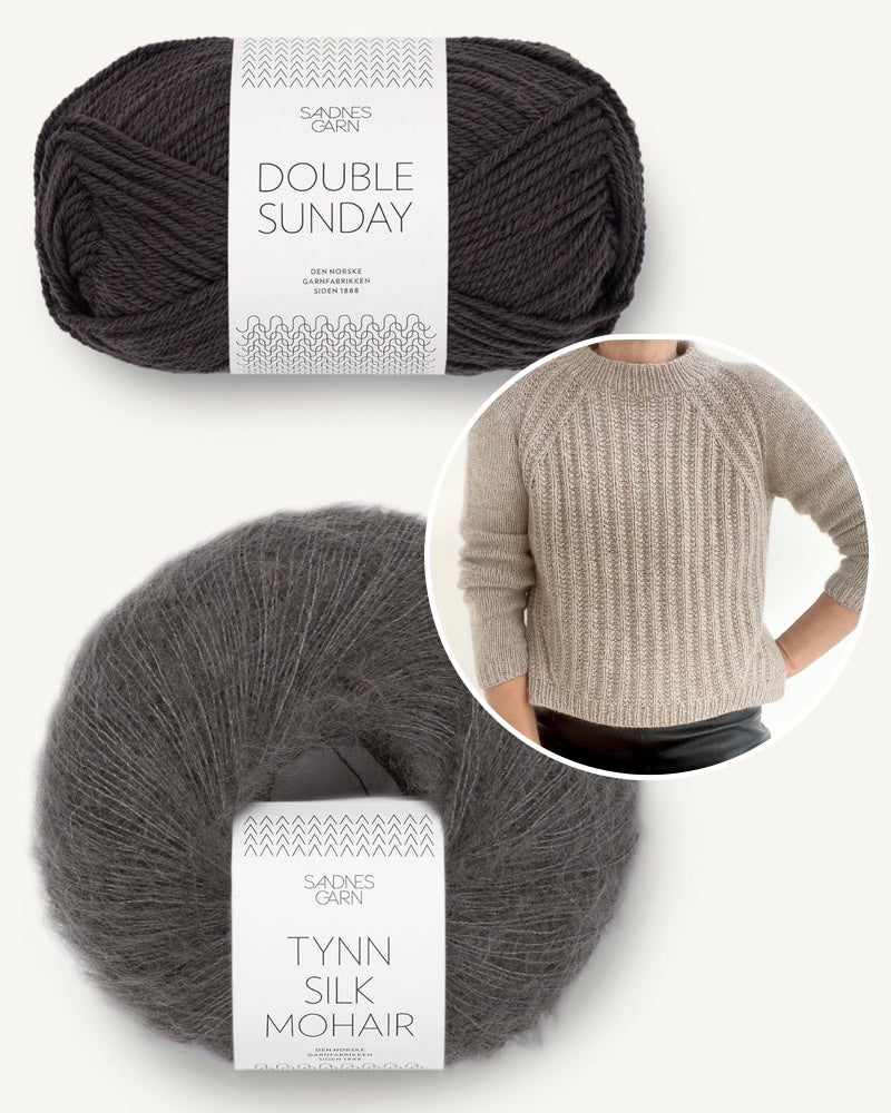 Lounge Sweater von cozyknits aus double Sunday und Tynn Silk Mohair bristol black