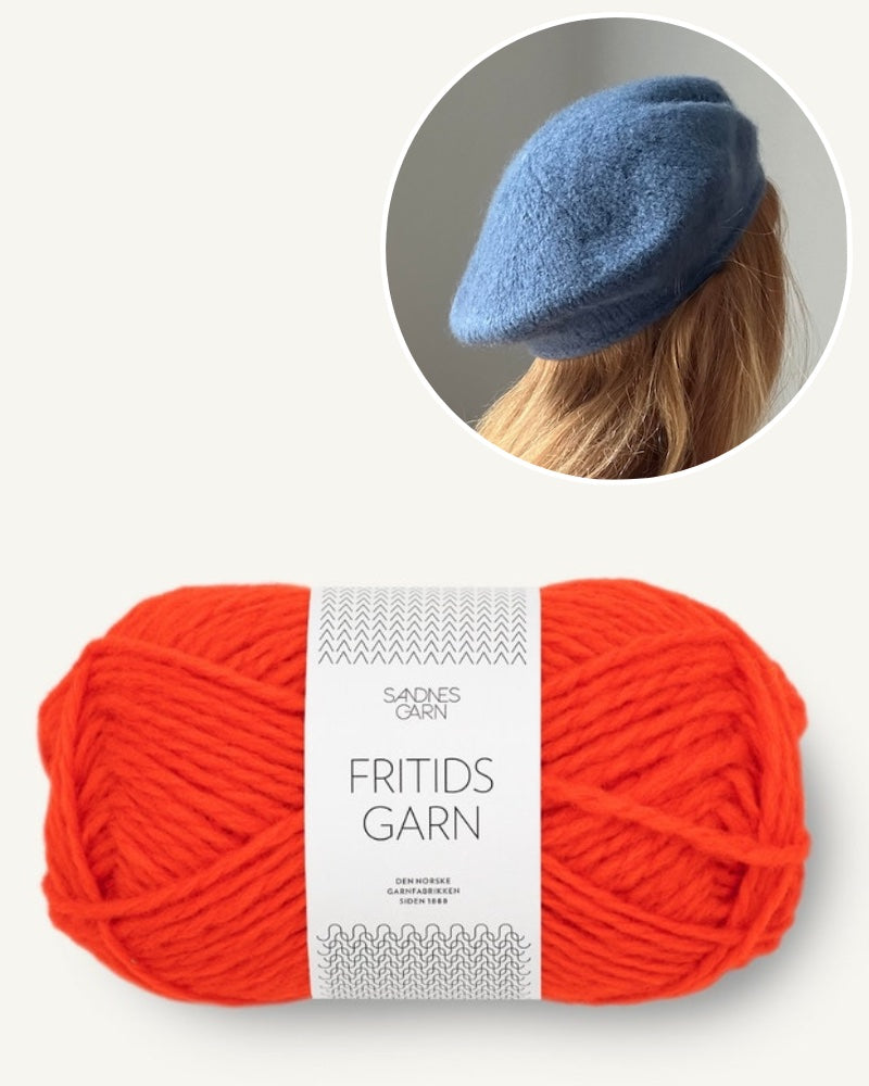 My Favorite Things Knitwear, Beret No. 3 aus Fritidsgarn orange