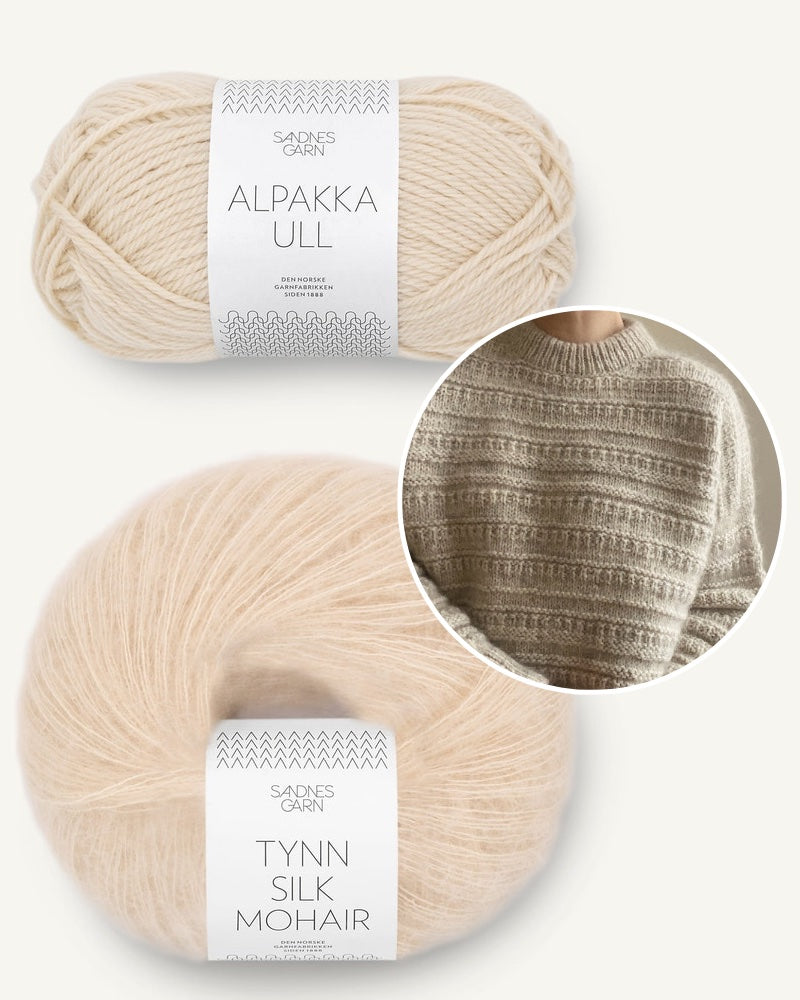 My Favourite Things Knitwear Sweater No.18 Alpakka All mit Tynn Silk Mohair mandel