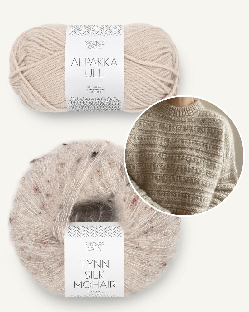 My Favourite Things Knitwear Sweater No.18 Alpakka All mit Tynn Silk Mohair mandel greige