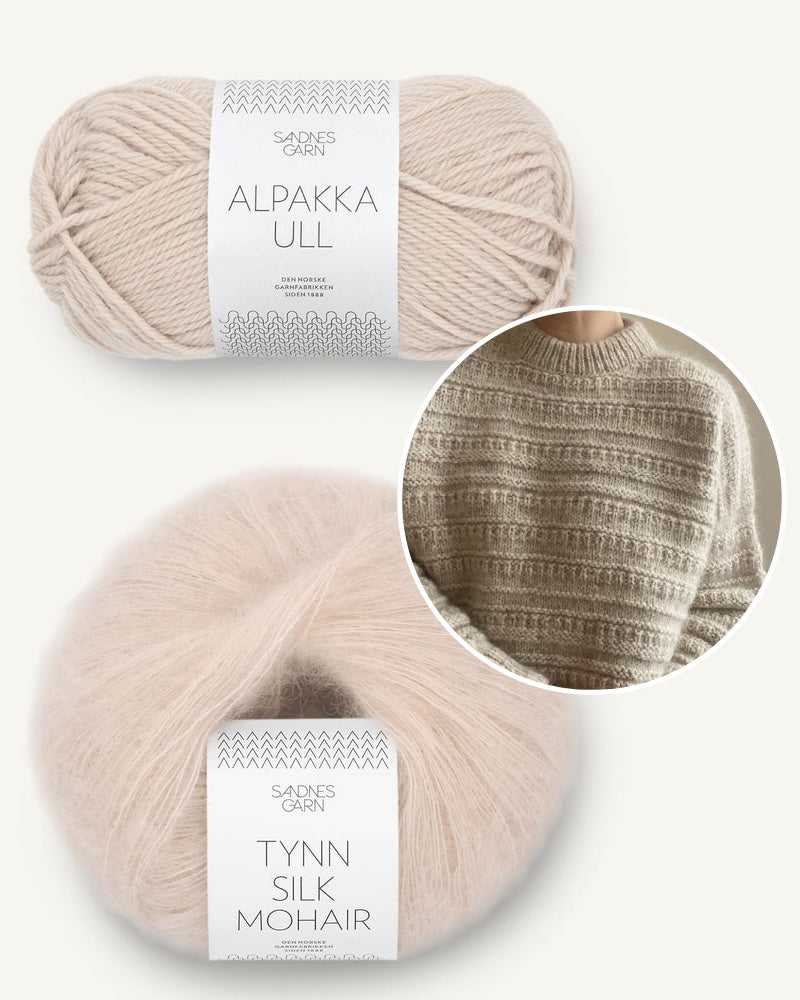 My Favourite Things Knitwear Sweater No.18 Alpakka All mit Tynn Silk Mohair mandel kitt