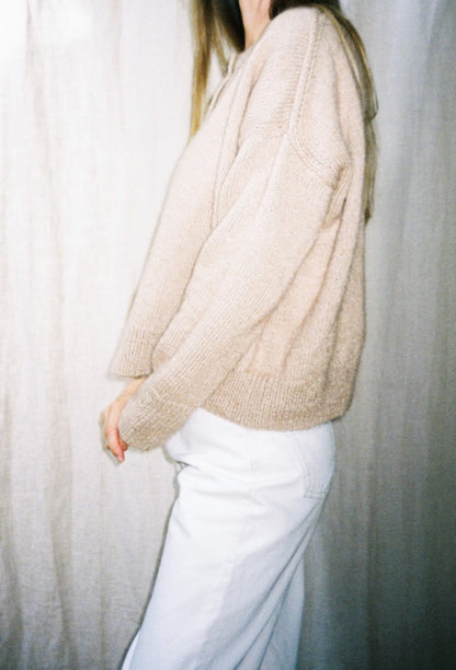 Marlo Cardigan | klassikaline ja siidise langevusega, valmistatud Biches & Bûchesi Le Petit Organic Cottonist ja Le Petit Silk & Mohair’st