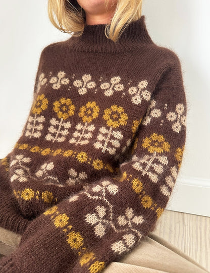 Mona Sweater | Flowerpower i Tynn Peer Gynt og Tynn Silk Mohair fra Sandnes Garn