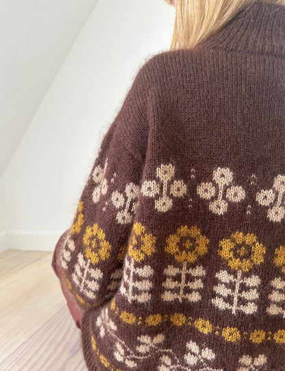 Mona Sweater | Flowerpower i Tynn Peer Gynt og Tynn Silk Mohair fra Sandnes Garn