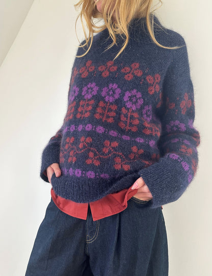 Mona Sweater | Flowerpower i Tynn Peer Gynt og Tynn Silk Mohair fra Sandnes Garn