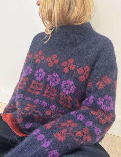 Mona Sweater | Flowerpower i Tynn Peer Gynt og Tynn Silk Mohair fra Sandnes Garn