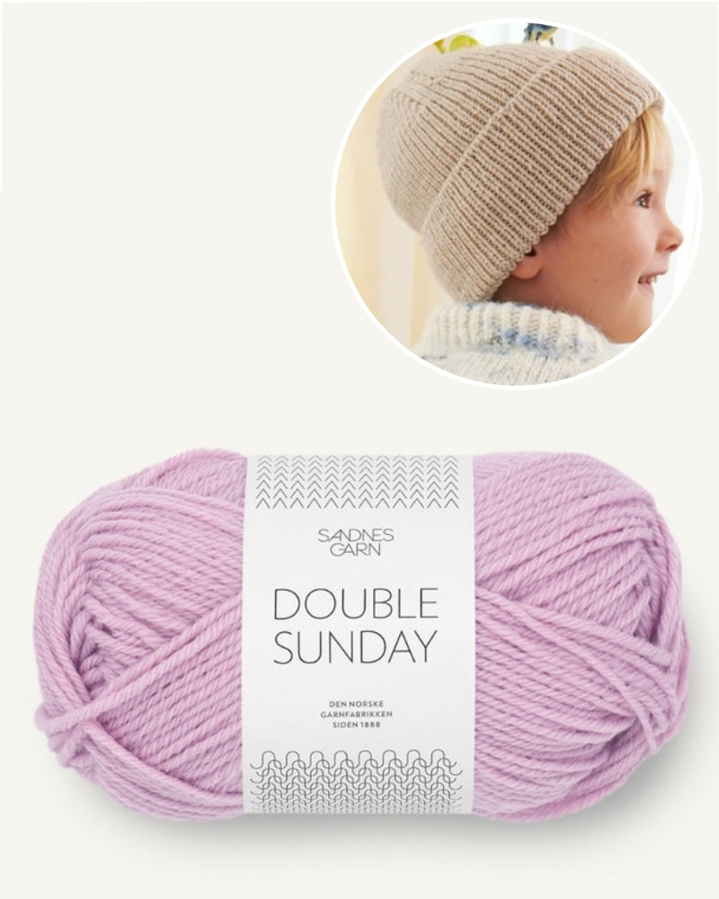 Garnpaket Must have Beanie Double Sunday in pink lilac