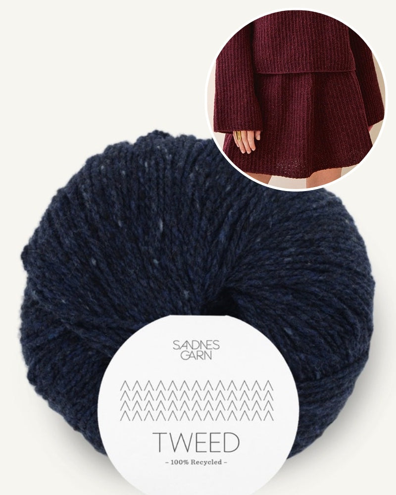Sandnes Garn Nova Skirt Tweed mavy