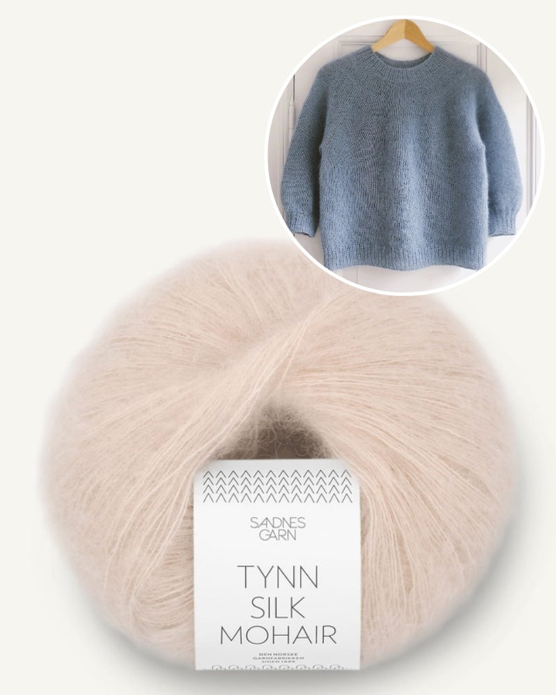 PetiteKnit Novice Sweater Mohair Edition kitt
