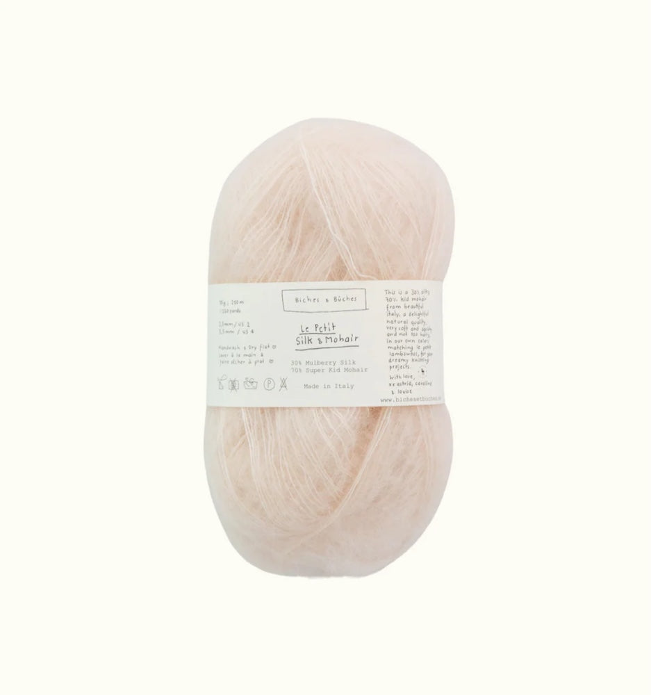 Biches & Bûches Le Petit Silk Mohair Farbe nude pink