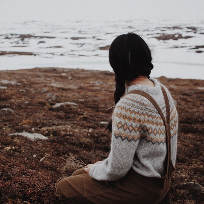 Pull Arctic Spring | pour l’éternité, en Le Petit Lambswool et Le Petit Silk & Mohair de Biches & Bûches